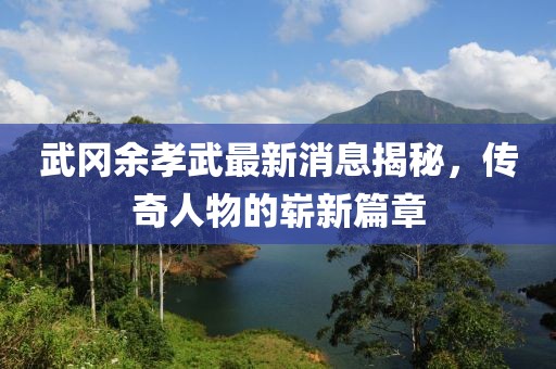 武岡余孝武最新消息揭秘，傳奇人物的嶄新篇章