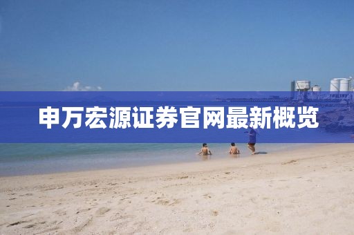 申萬宏源證券官網(wǎng)最新概覽