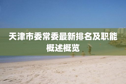 天津市委常委最新排名及職能概述概覽