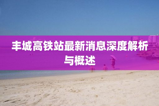 豐城高鐵站最新消息深度解析與概述