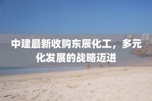 中建最新收購東辰化工，多元化發(fā)展的戰(zhàn)略邁進(jìn)
