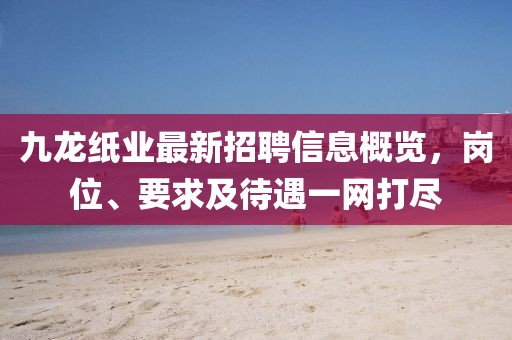 九龍紙業(yè)最新招聘信息概覽，崗位、要求及待遇一網(wǎng)打盡