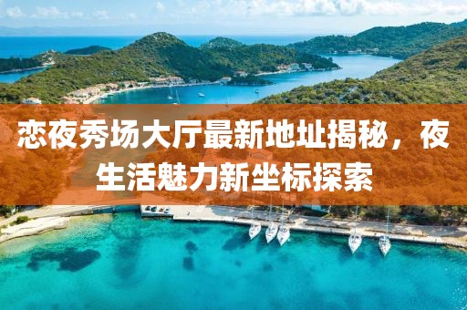 戀夜秀場大廳最新地址揭秘，夜生活魅力新坐標探索