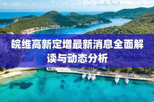 皖維高新定增最新消息全面解讀與動(dòng)態(tài)分析