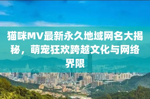 貓咪MV最新永久地域網(wǎng)名大揭秘，萌寵狂歡跨越文化與網(wǎng)絡(luò)界限