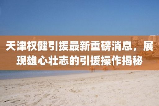 天津權(quán)健引援最新重磅消息，展現(xiàn)雄心壯志的引援操作揭秘