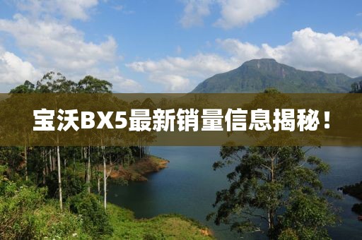 寶沃BX5最新銷量信息揭秘！