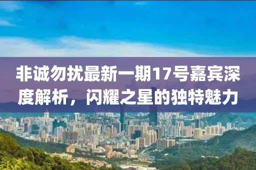 非誠(chéng)勿擾最新一期17號(hào)嘉賓深度解析，閃耀之星的獨(dú)特魅力