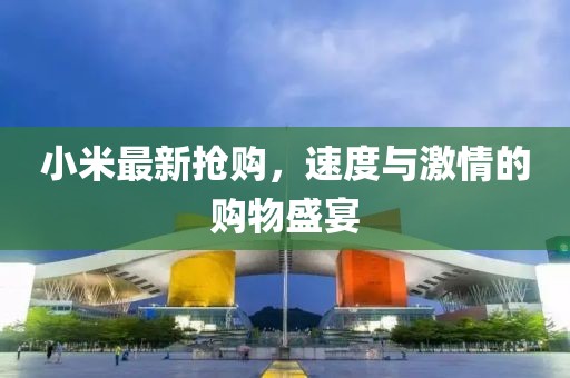 小米最新?lián)屬?，速度與激情的購物盛宴