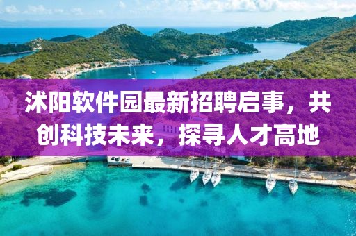 沭陽軟件園最新招聘啟事，共創(chuàng)科技未來，探尋人才高地