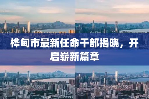 樺甸市最新任命干部揭曉，開啟嶄新篇章