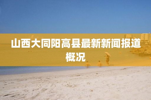 山西大同陽高縣最新新聞報道概況