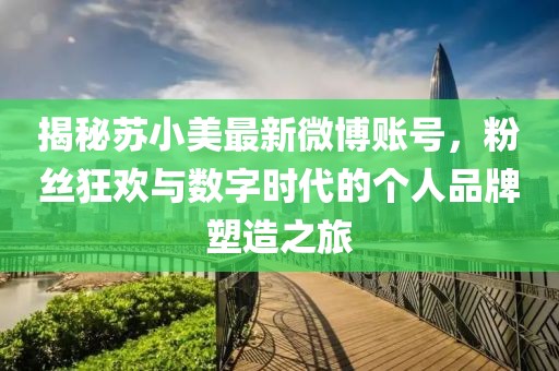 揭秘蘇小美最新微博賬號，粉絲狂歡與數(shù)字時代的個人品牌塑造之旅