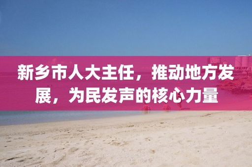 新鄉(xiāng)市人大主任，推動(dòng)地方發(fā)展，為民發(fā)聲的核心力量